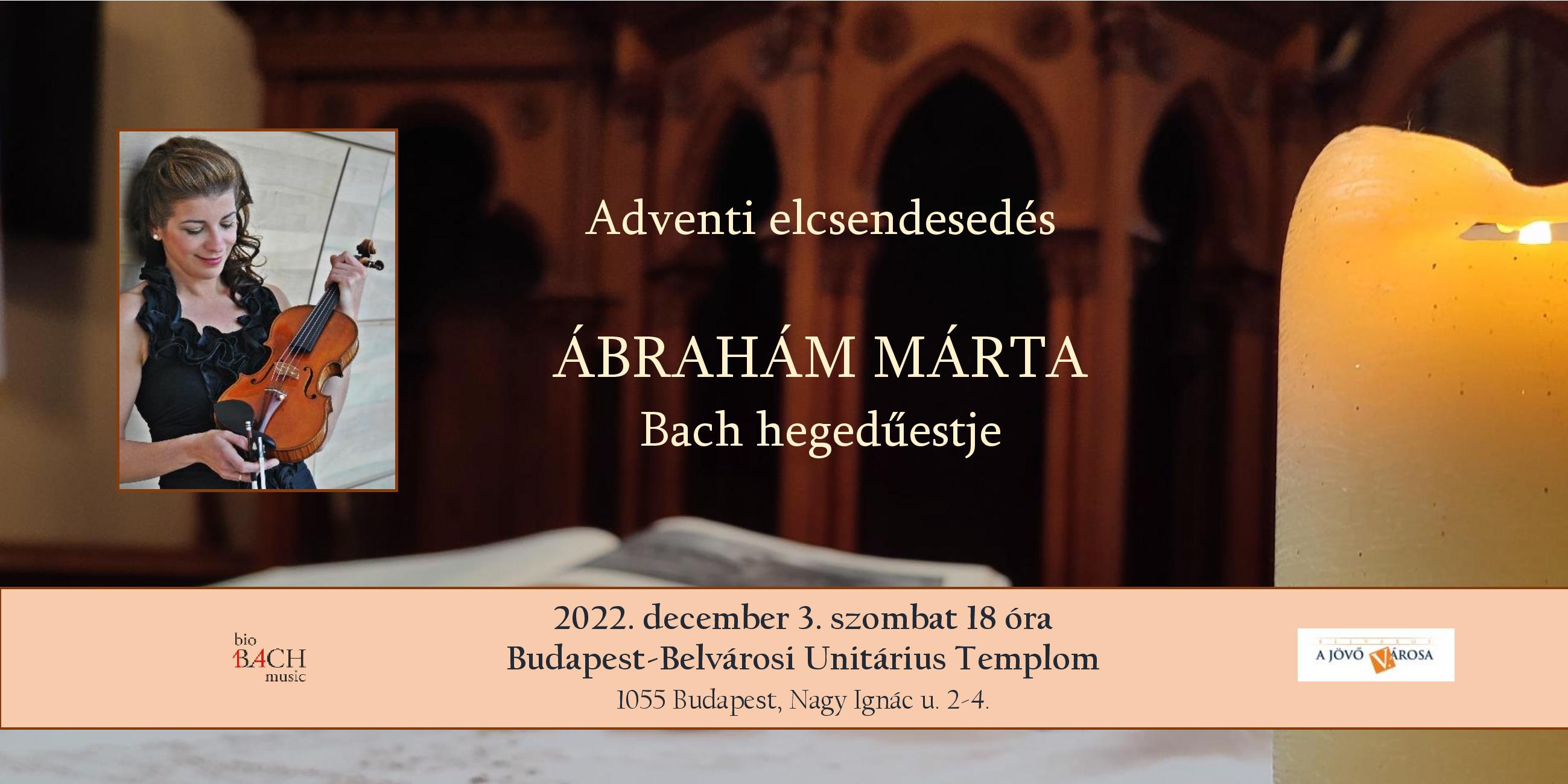 Ábrahám Márta Bach koncertje - új időpontban!